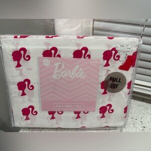 Barbie Pink and White Full Sheet Set